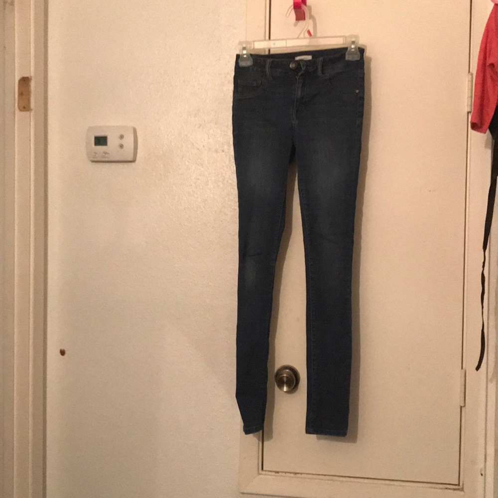 Blue asphalt jean leggings